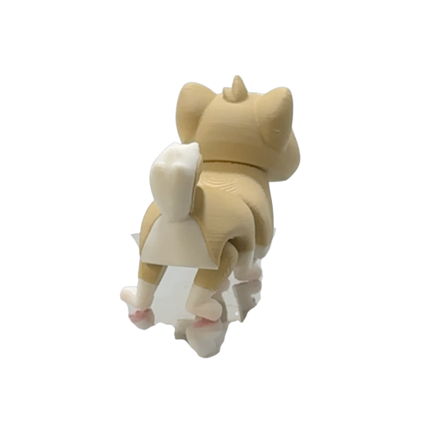 3D Printed Shiba Inu Articulated Figure view 4