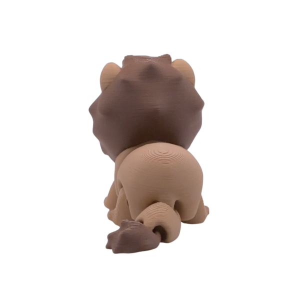 Articulated Lion Figurine | 3D Printed Flexi Lion view 4