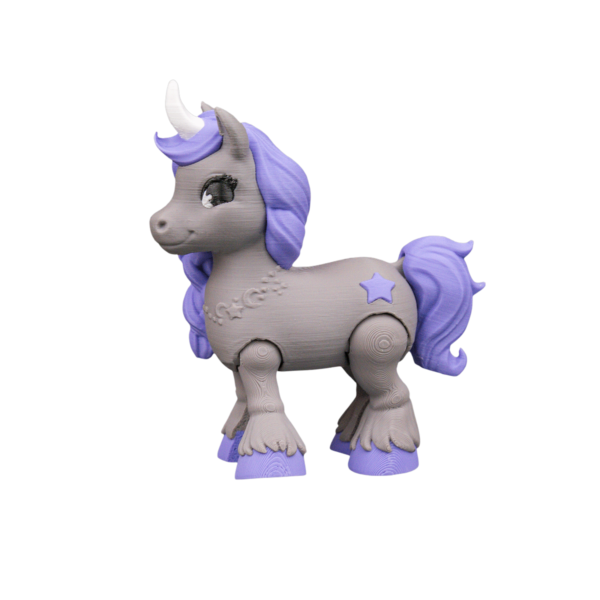 3D Printed Unicorn Figurine – Starlight Wish view 4