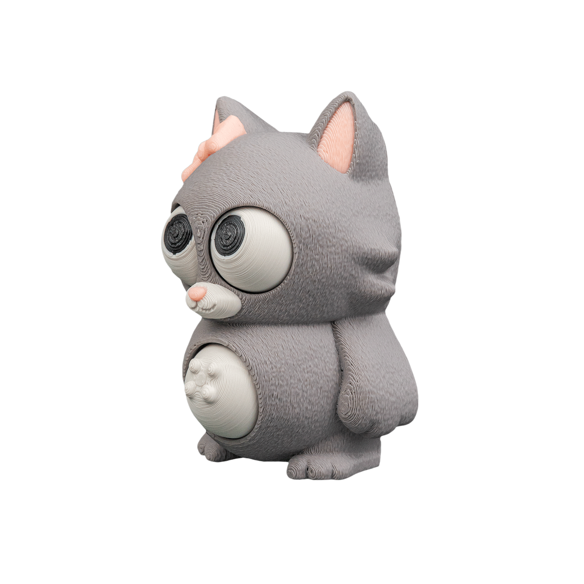 04-tummy-purrs2-92dac19c1f-no-bg Tummy Purrs Cat Figurine | 3D Printed Cat Decor view 4