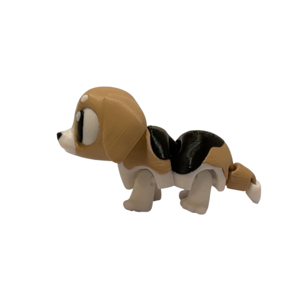 Articulated 3D Printed Beagle | Flexi Beagle view 5