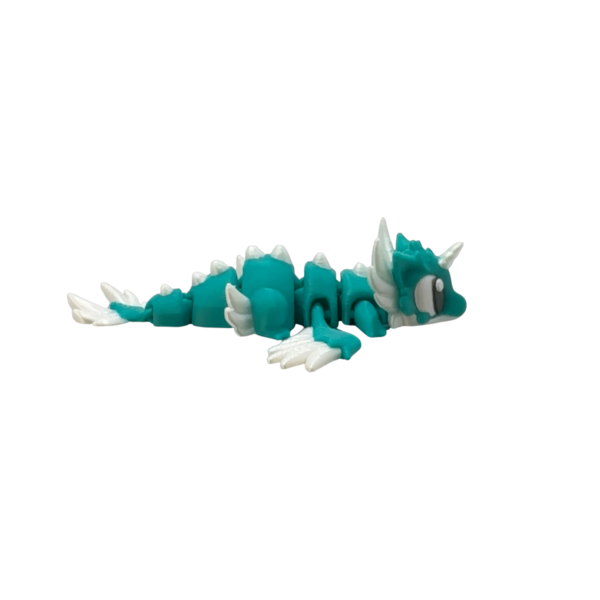 Green Mini Dragon Figurine by 3DGOB view 5