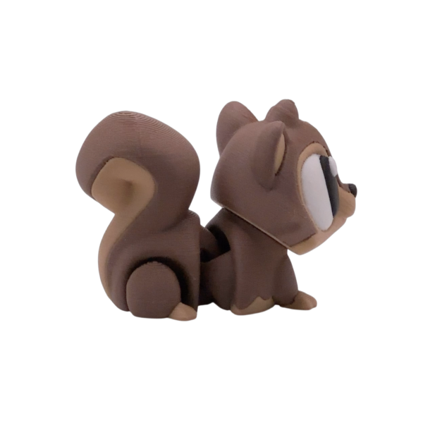 Flexi Squirrel | 3D Printed Squirrel Figurine view 5
