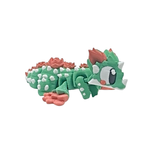 Cactus Bloom Mini Dragon Figurine by 3DGOB view 5