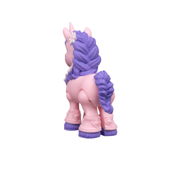3D Printed Unicorn Figurine – Flora Belle view 5