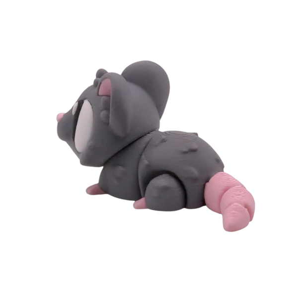 Articulated Rat Figurine | 3D Printed Flexi Rat view 6