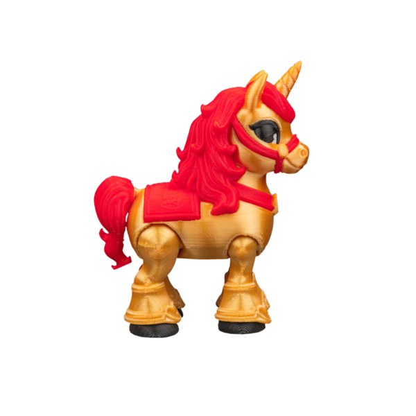 Golden Unicorn Figurine by STLFlix view 6