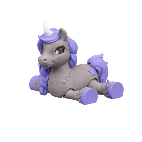3D Printed Unicorn Figurine – Starlight Wish view 6