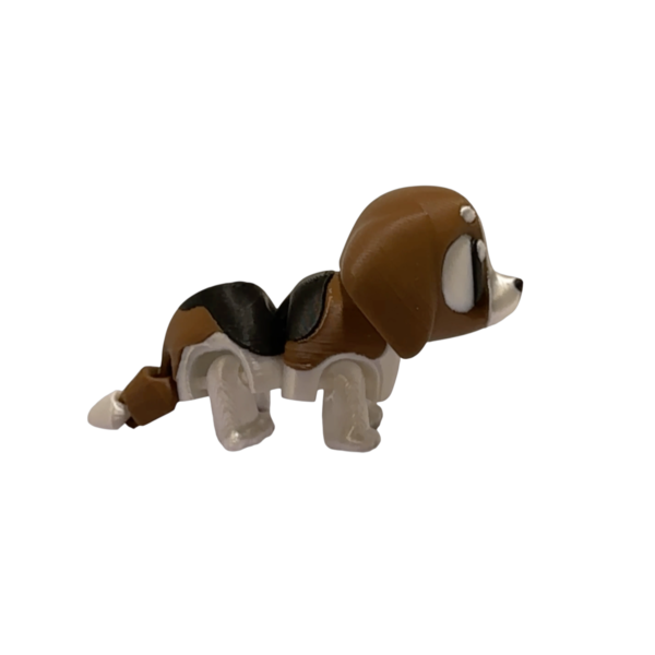 Articulated 3D Printed Beagle | Flexi Beagle view 8