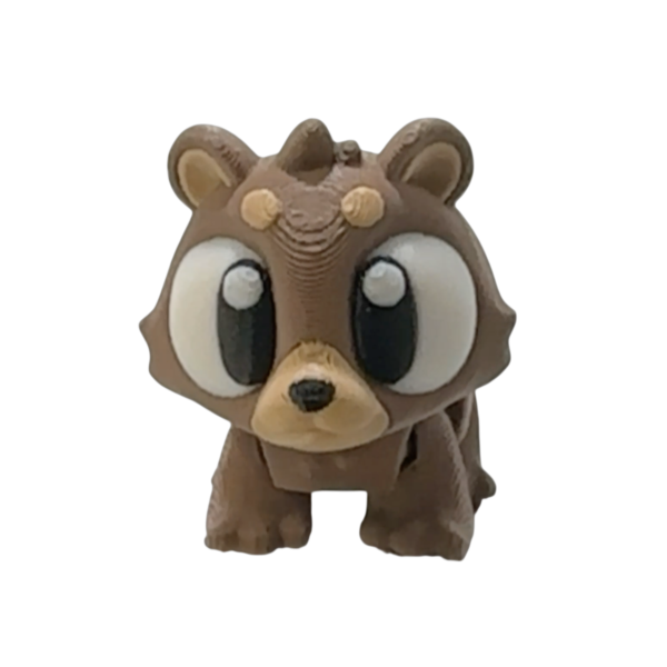 Flexi Mini Bear | 3D Printed Bear Figurine view 8
