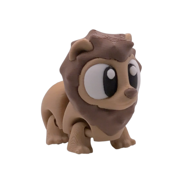 Articulated Lion Figurine | 3D Printed Flexi Lion view 8