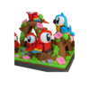 Articulated Macaw Figurine | Flexi Bird Decor view 2