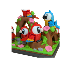 Articulated Macaw Figurine | Flexi Bird Decor view 2