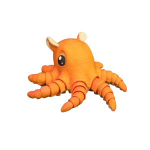 3D printed Flapjack Octopus figurine by MatMireMakes on a clean background