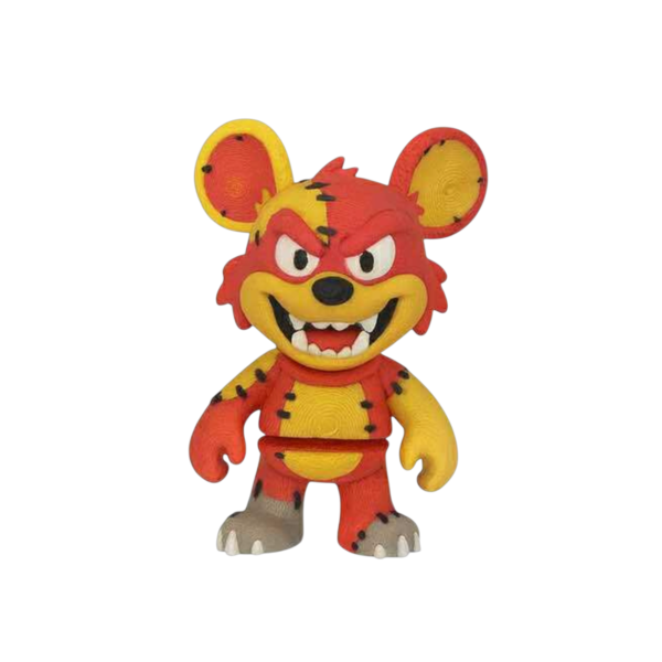 Patchwork Rat Figurine - 3D Printed Decor Scraps patchwork rat figurine, a physical 3D printed rat decor piece designed by SpaceMonkey