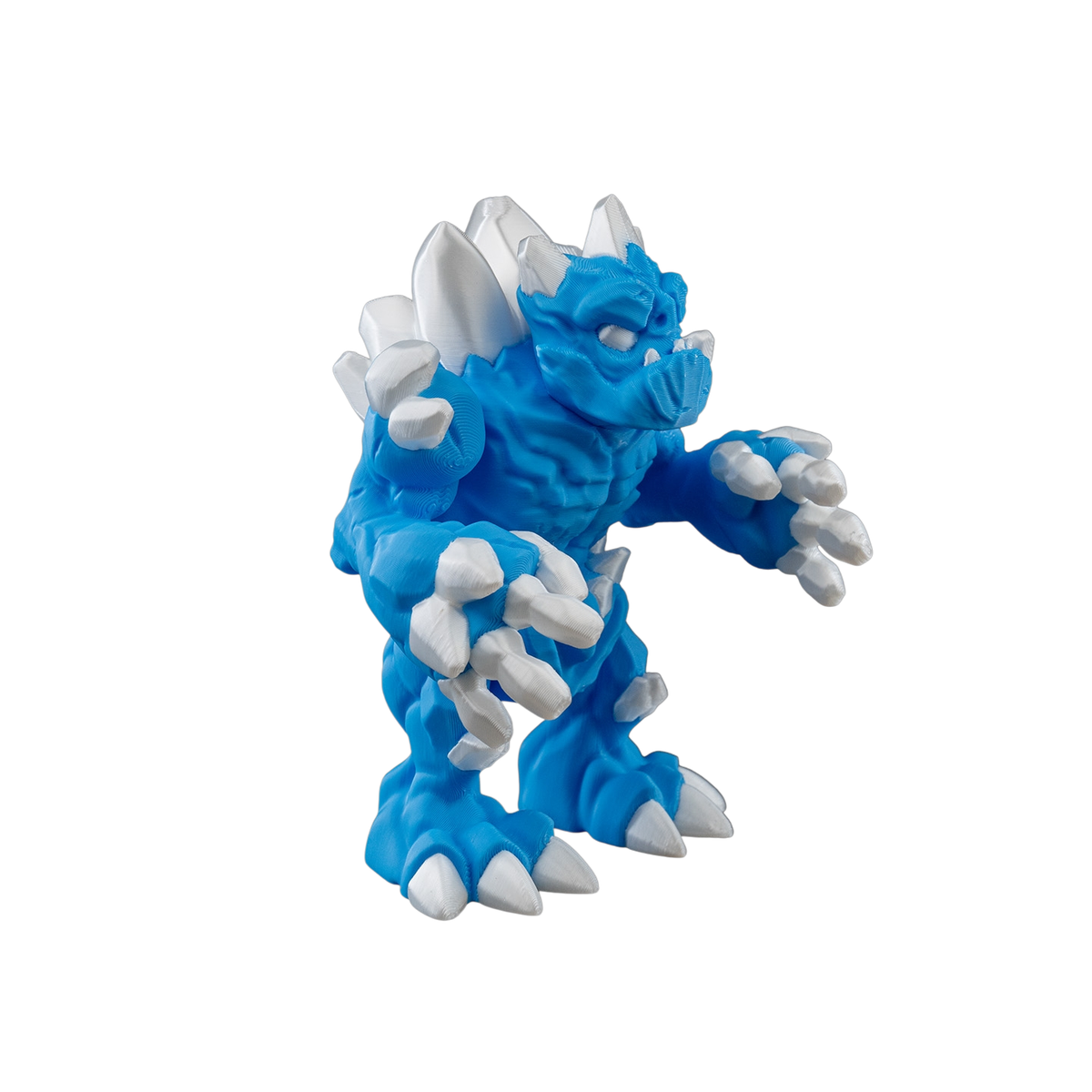 02-2-wb-ef35a63889-no-bg Ice Golem Figurine | 3D Printed Fantasy Decor view 2