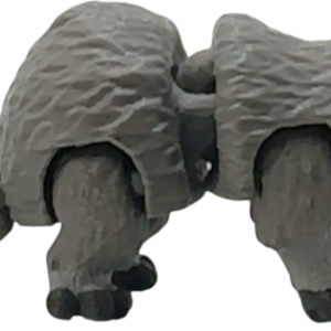 Articulated Raccoon Figurine | Mini 3D Printed view 2