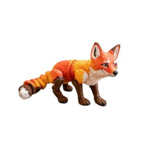 3D Printed Fox Figurine | Fox P by MatMireMakes view 2