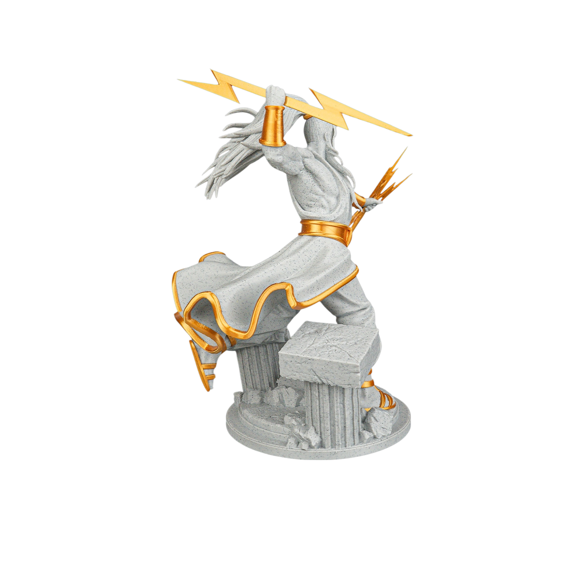 02-zeus-05-no-bg Zeus Figurine by STLFlix | Greek God Decor view 2