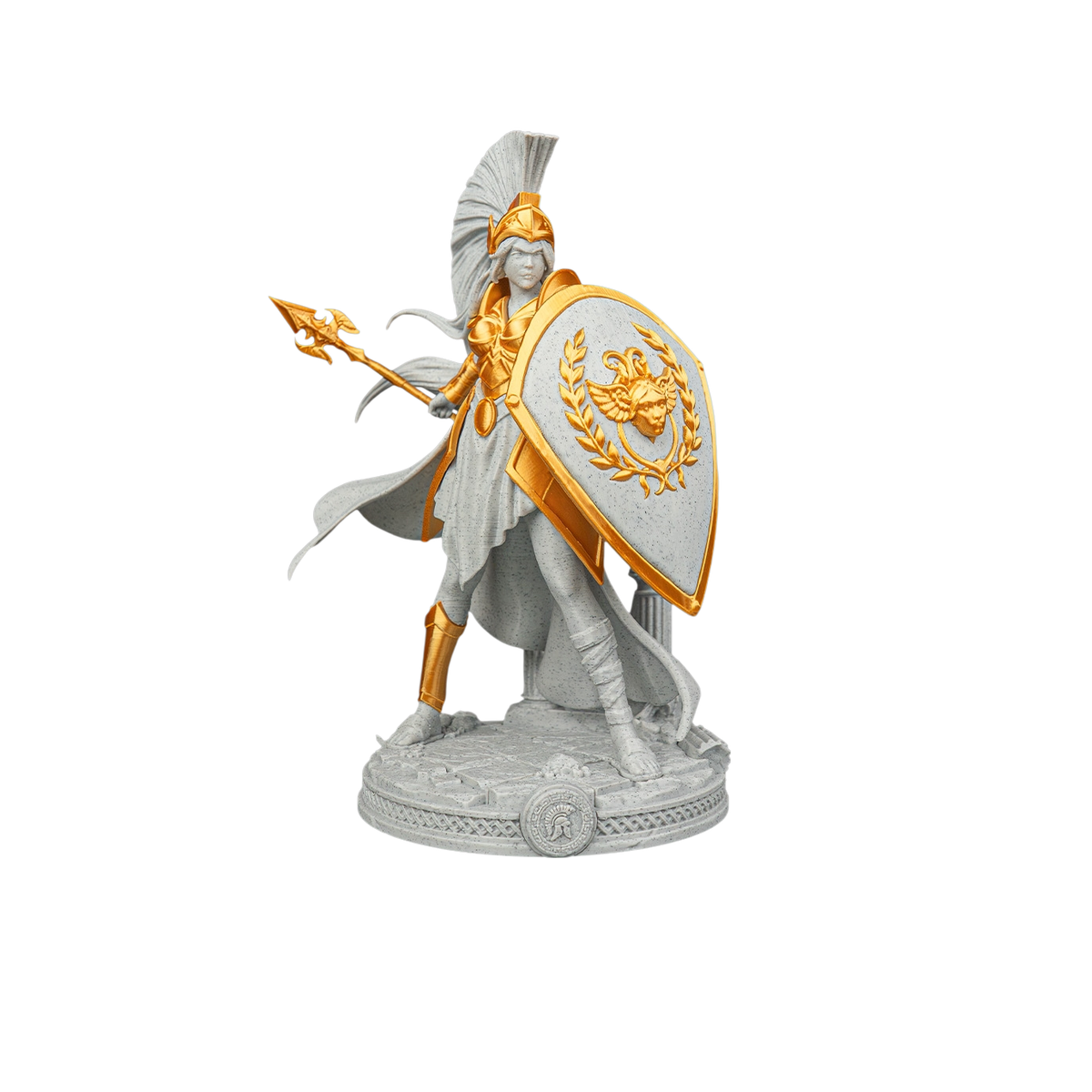 03-athena-06-no-bg Athena Statue – Greek Goddess Figurine view 3