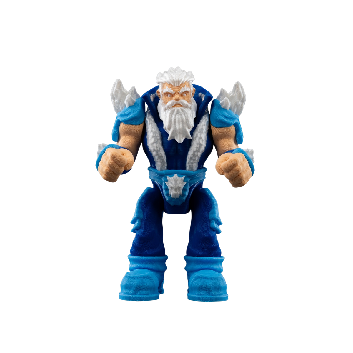 04-1-6bd35301f6-no-bg 3D Printed Santa Figurine - General Claus Decor view 4