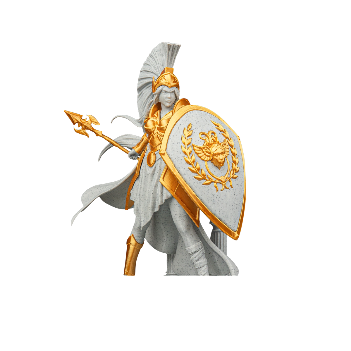 04-athena-07-no-bg Athena Statue – Greek Goddess Figurine view 4