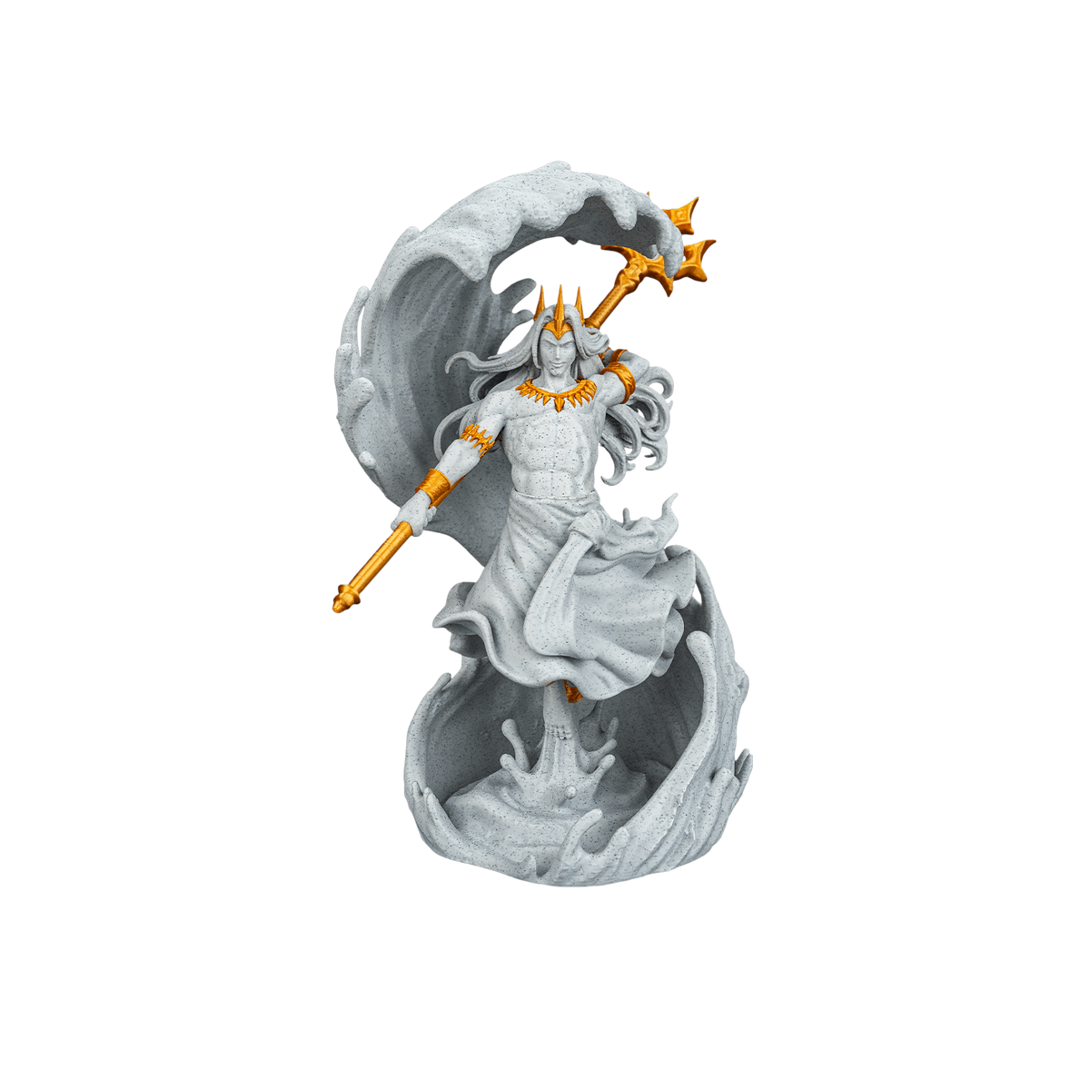 04-poseidon-03-no-bg Poseidon Figurine | Greek Mythology Decor view 4