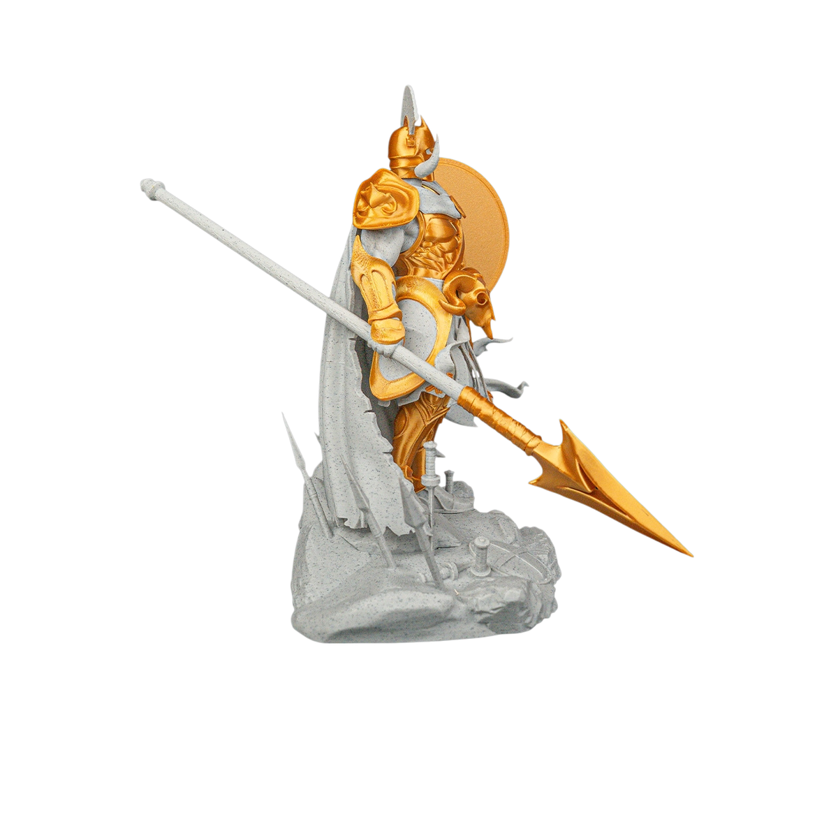 05-ares-12-no-bg Ares Greek God Figurine | 3D Printed Statue view 5