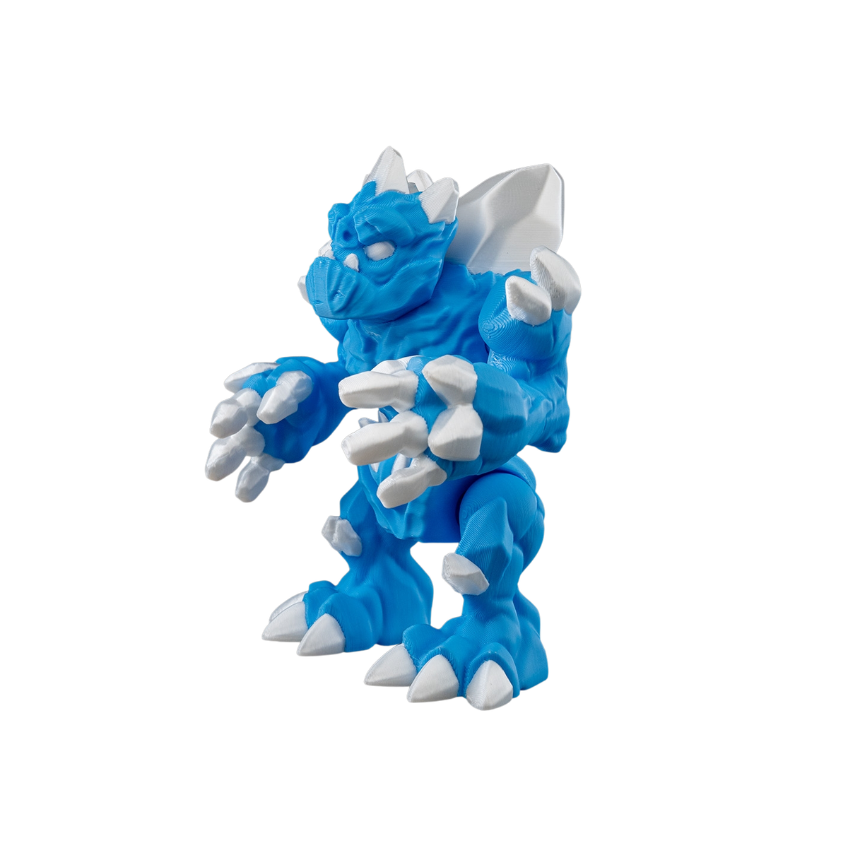 08-6-122196f74d-no-bg Ice Golem Figurine | 3D Printed Fantasy Decor view 8