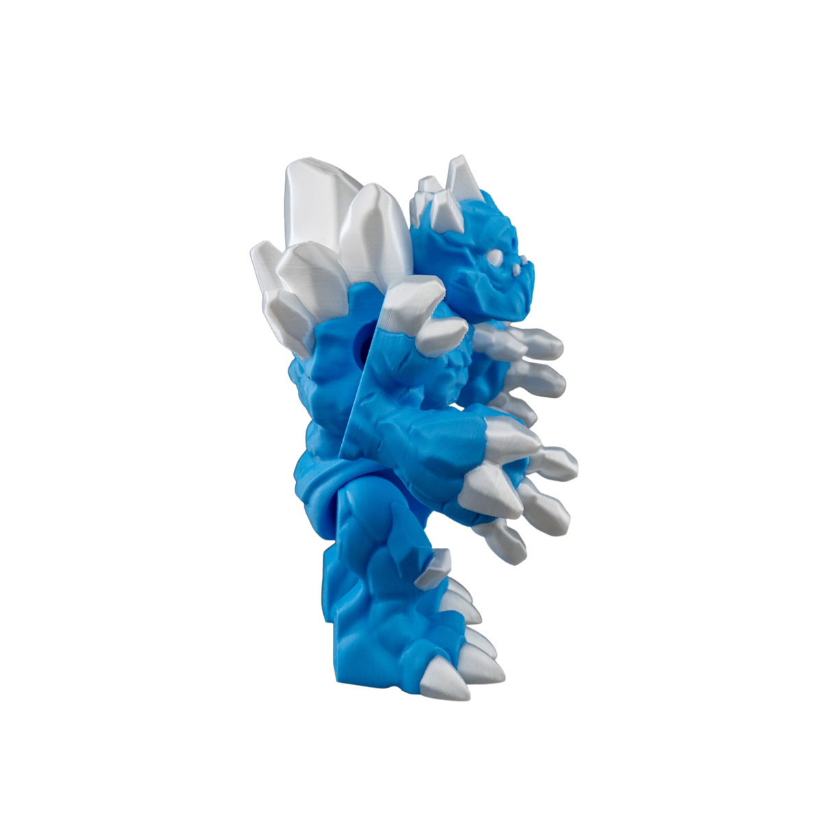 10-3-06766de2b1-no-bg Ice Golem Figurine | 3D Printed Fantasy Decor view 10