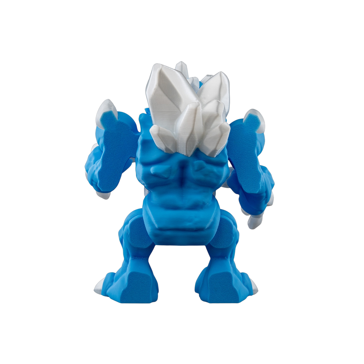 11-4-wb-23bc985fcc-no-bg Ice Golem Figurine | 3D Printed Fantasy Decor view 11
