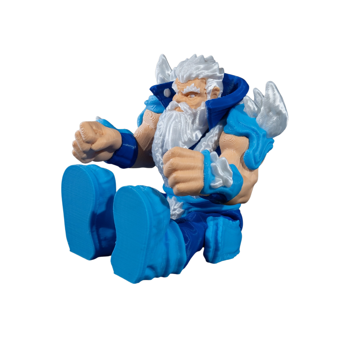 17-7-0c6077aa22-no-bg 3D Printed Santa Figurine - General Claus Decor view 17