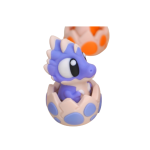 Purple Baby Dino Clicker 3D printed dinosaur fidget by 3DGOB