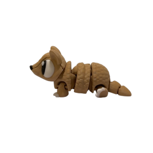 3D Printed Articulated Armadillo Figurine view 2