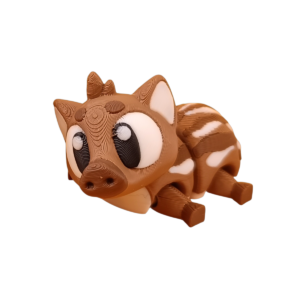 Articulated 3D Printed Boar | Flexi Mini Boar view 2