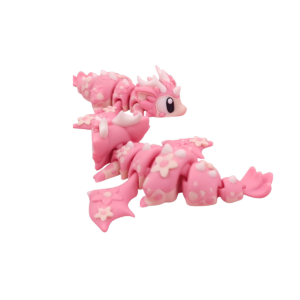 Cherry Blossom Dragon Figurine | Mini 3D Decor view 2