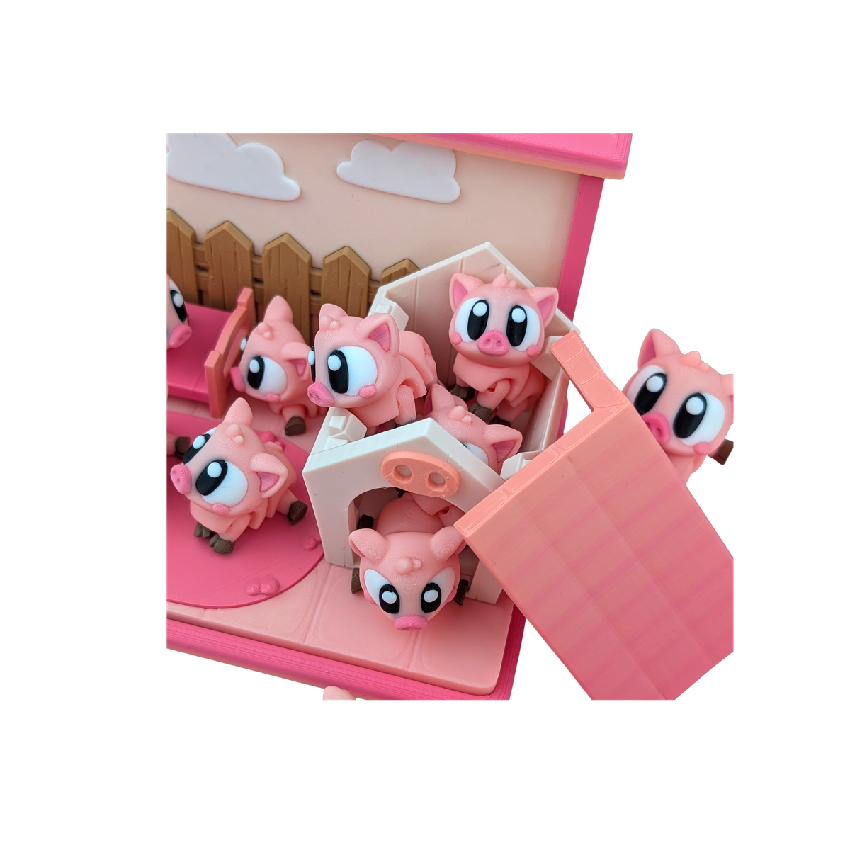 02-myminifactory-04-no-bg 3D Printed Piggy Playset by 3DGOB view 2